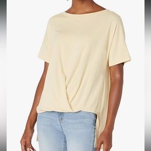 B New York High Low Knot Front Top